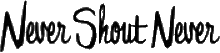 Click here for the official Never Shout Never website