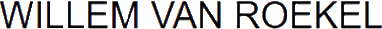 Click here for the official Willem van Roekel website